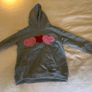 grey hearts hoodie
